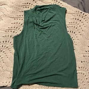 Aritzia Dark Green Sleeveless Top